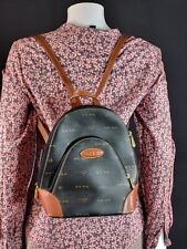 Marta Ponti Small Rucksack Handbag Adjustable Straps Black Brown Top Handle