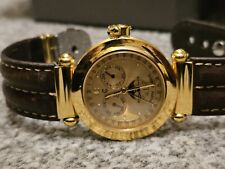 Rare Philippe Charriol Moonphase Chronograph Christopher Columbus 1992 Watch