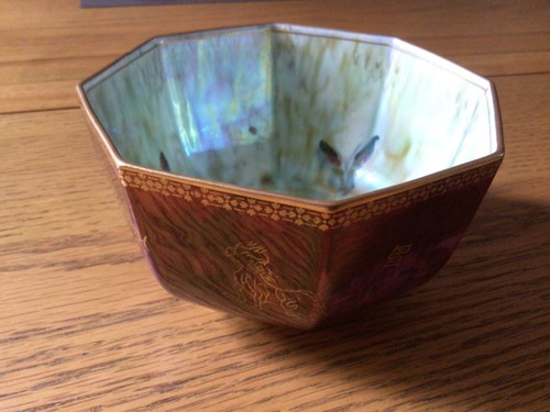 Wedgwood lustre octagonal bowl - lustre,
