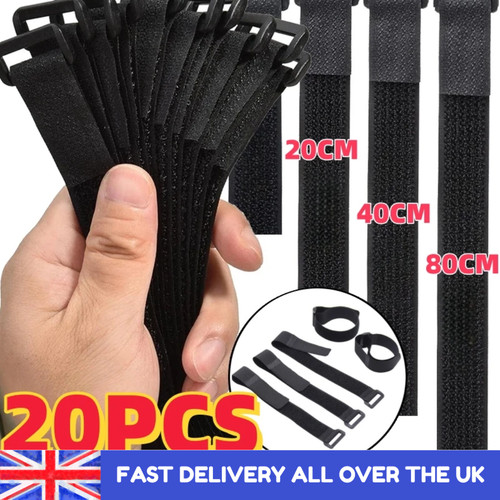 20mm black nylon - 20mm, loop