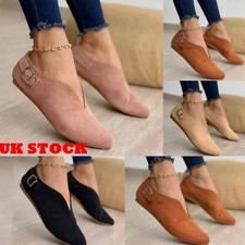 Womens Ankle Boots Shoes SLIP ON Faux Suede Ladies Comfy Smart Work Shoe Size