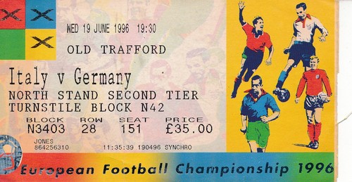 Ticket euro italy v - ticket:, 96