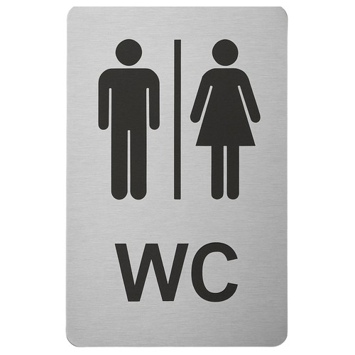 Toilet sign metal - ,