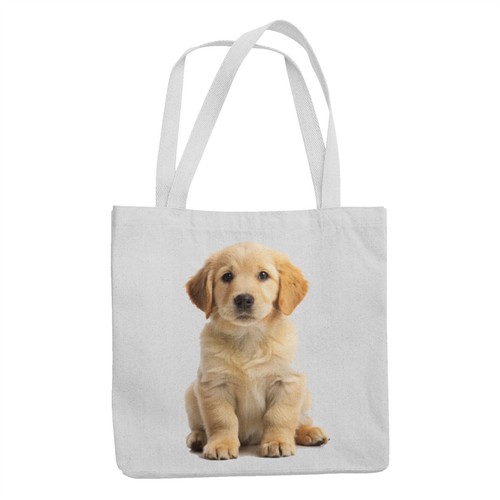 Golden retriever puppy tote - golden,