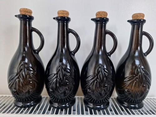 Olive oil bottles - glass, with