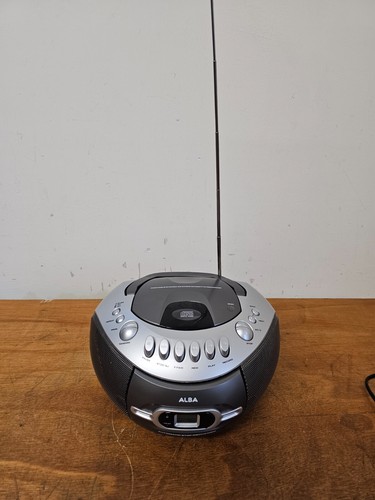 Alba silver radio cassette - radio,
