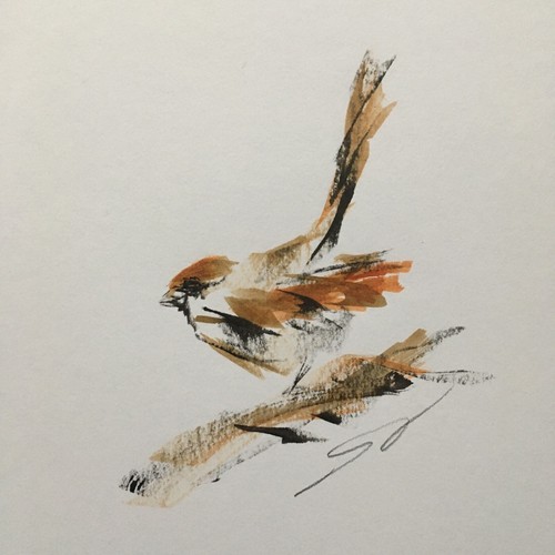 Original ink drawing sketch - sketch, of