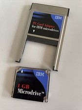IBM Microdrive 1Gb And PC Card Adapter PCMCIA for CF CompactFlash (31L9315)