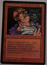 Ironclaw Curse - Homelands - MTG