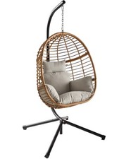 Poly Rattan Hanging Egg Chair RRP 249.00 lot GD