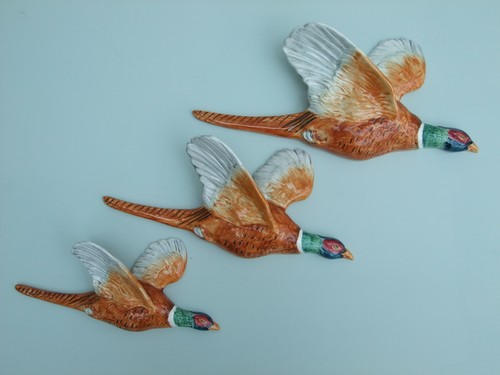 Beswick flying pheasant wall - flying,