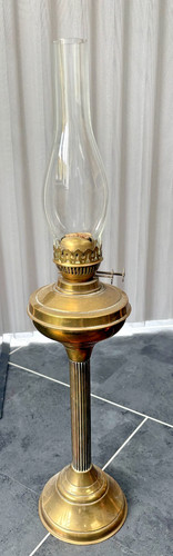 Tall vintage oil - tall, lamp
