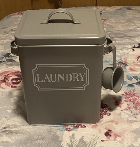 Grey metal laundry - metal, tin
