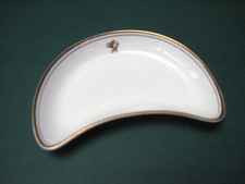 Cunard Line - QE2 - Bone China  Crescent Shaped Veg Dish - Royal Doulton England