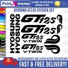 Hyosung gt125 decals stickers - hyosung, decals/stickers