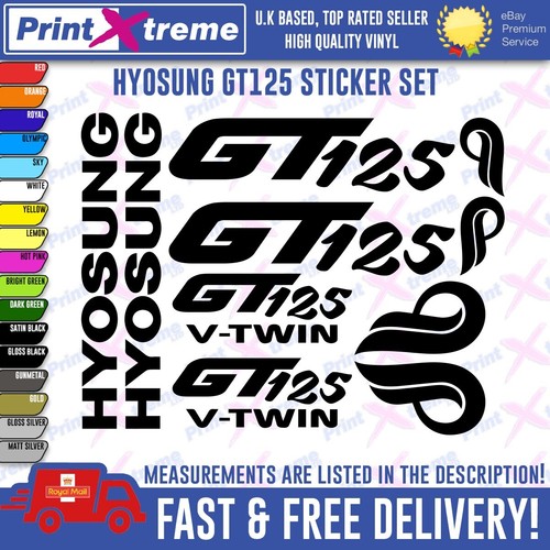 Hyosung gt125 decals stickers - gt125, decals/stickers