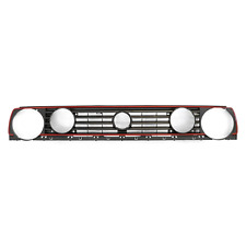 New Volkswagen VW Golf MK2 Double Twin Headlight Radiator Grill Red Trim Stripe