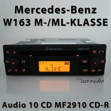 Genuine Mercedes W163 Radio Audio 10 CD MF2910 CD-R M- ML-Class Car Stereo RDS