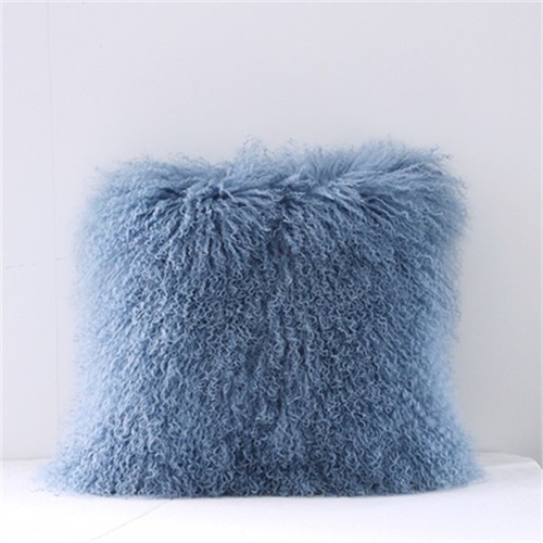 Genuine mongolian wool cushion - genuine,