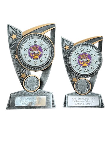 Music lyre award triumph resin - triumph,