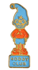 Vintage Old Kellogs Cereal 1960's Childrens Noddy Club Brooch Badge