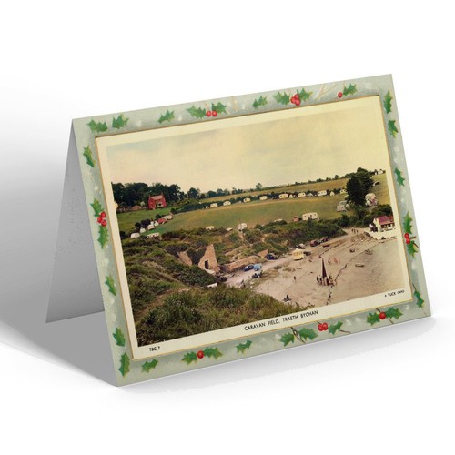 Xmas notelet vintage wales - xmas,