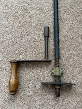 Vintage Wind Out Extending Table mechanism and crank handle.