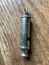 VERY RARE J.HUDSON 84 BUCKINGHAM ST, 1883/84 VICTORIAN POLICE WHISTLE.