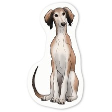 'Saluki Puppy' Decal Stickers