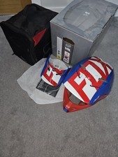 Fox V4 Libra Helmet Red Blue White (NOT V3 V2 V1)