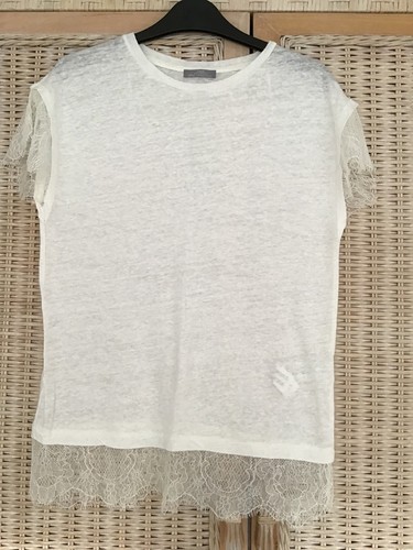 Zara cream top - zara, lace
