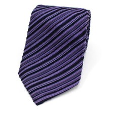 Authentic FRED LENZO Silk Tie Striped Pattern Used A Rank FRED LENZO Men's