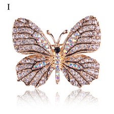 Crystal Enamel Pin Brooch Broach Christmas Decor Props Poppies Badges Red UK