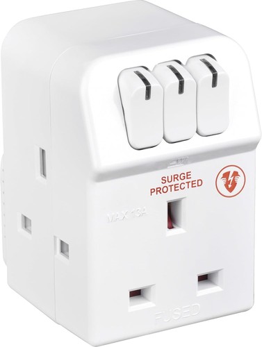 Masterplug three socket surge - masterplug,