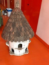 Dovecote birdhouse Handbuilt in wood with roof