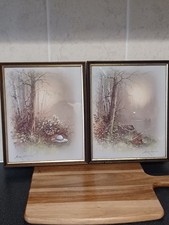 Vintage Andres Orpinas Framed Prints Serene Woodland Theme Cottagecore Whimsical