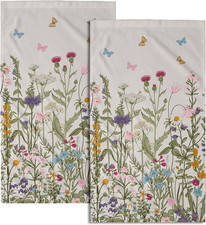 Wildflower Floral Hand Towels