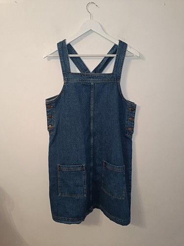 Fatface blue denim knee length - blue,