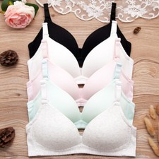 Girl Teenager's Bras Cotton Wireless Training bra Sports bralette 30-38 AAA AA B