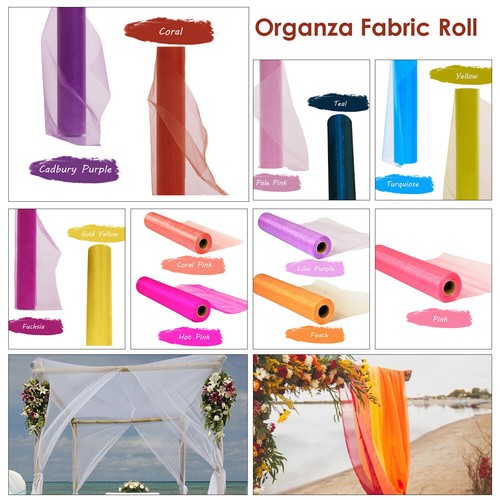 Metres organza fabric - metres, roll