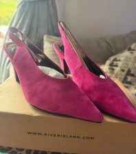 River Island Pink Suede sling