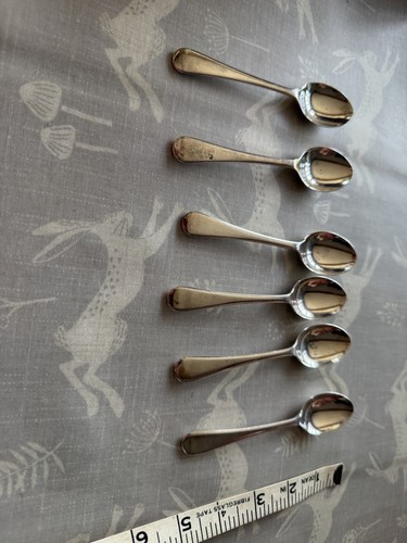Silver plate teaspoons set - silver,