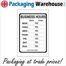 SIGN Business Opening Hours