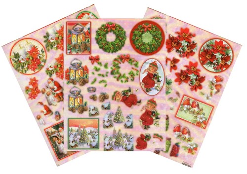 Christmas die cut - cut, decoupage