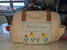 Blooming gorgeous Flowers design Baby changing bag with mat