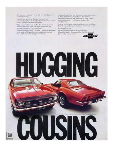 1968 camaro and corvette - camaro,