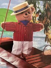 SEWING PATTERN Jean Greenhowe Best dressed teddy Bear 2 outfits toy 46cm tall