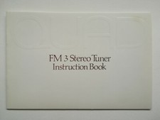 Quad fm3 tuner booklet good - in,