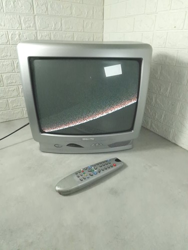 Vintage colour tv crt - vintage,