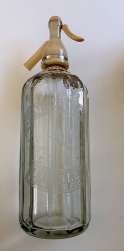 Vintage glass soda - , siphon